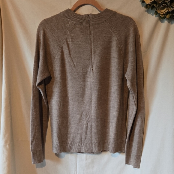 Karen Scott Tan Sweater Zipper Back Size XL - Picture 3 of 9